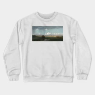 Sudden Shower, Newbury Marshes by Martin Johnson Heade Crewneck Sweatshirt